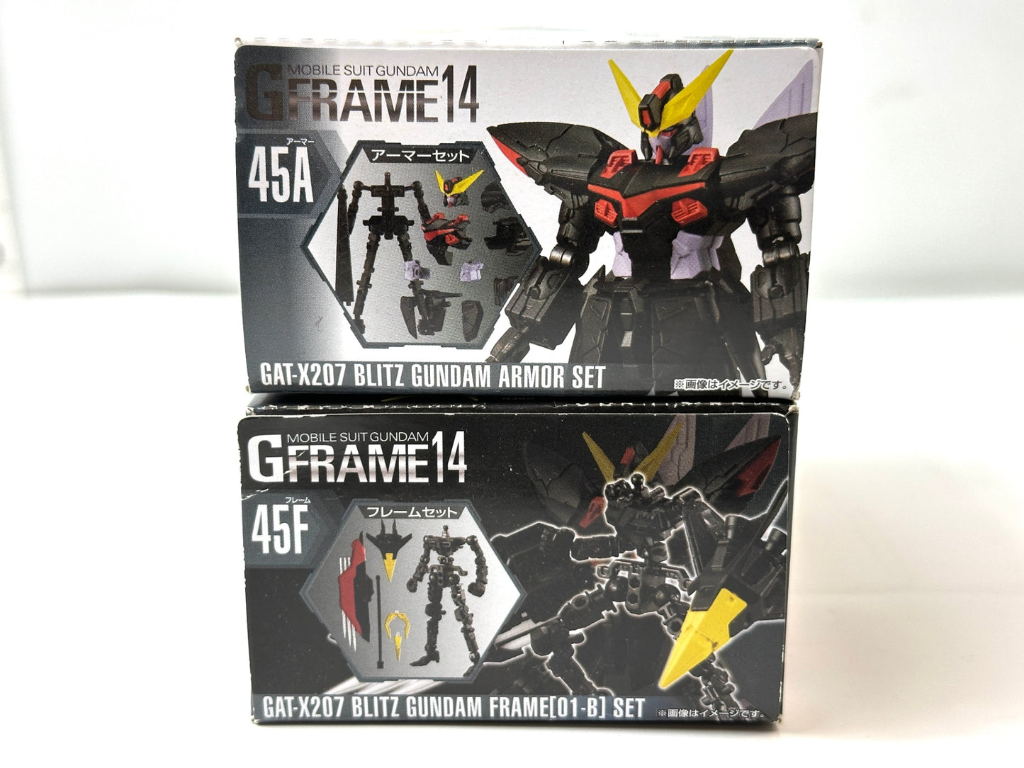 機動戦士ガンダム GフレームF14 GAT-X207 ブリッツガンダム 45A/Fセット フレーム アーマーフィギュア 2/27