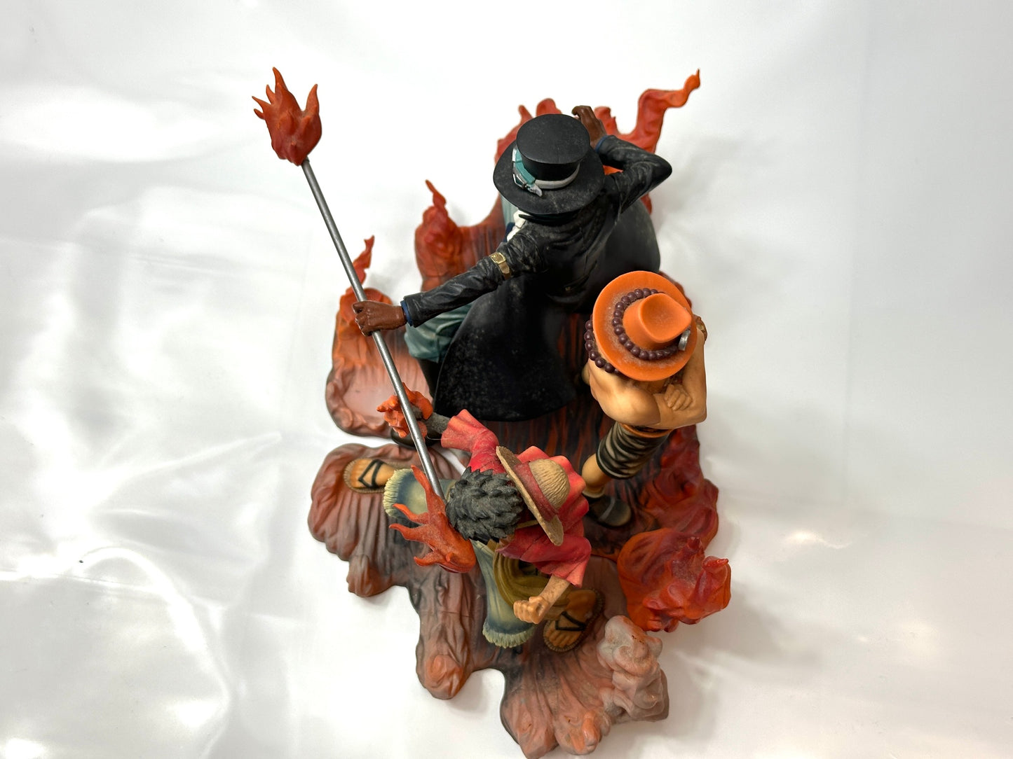 現状品 バンプレスト ワンピース DXF BROTHERHOOD II ルフィ、エース、サボ フィギュア 1/9