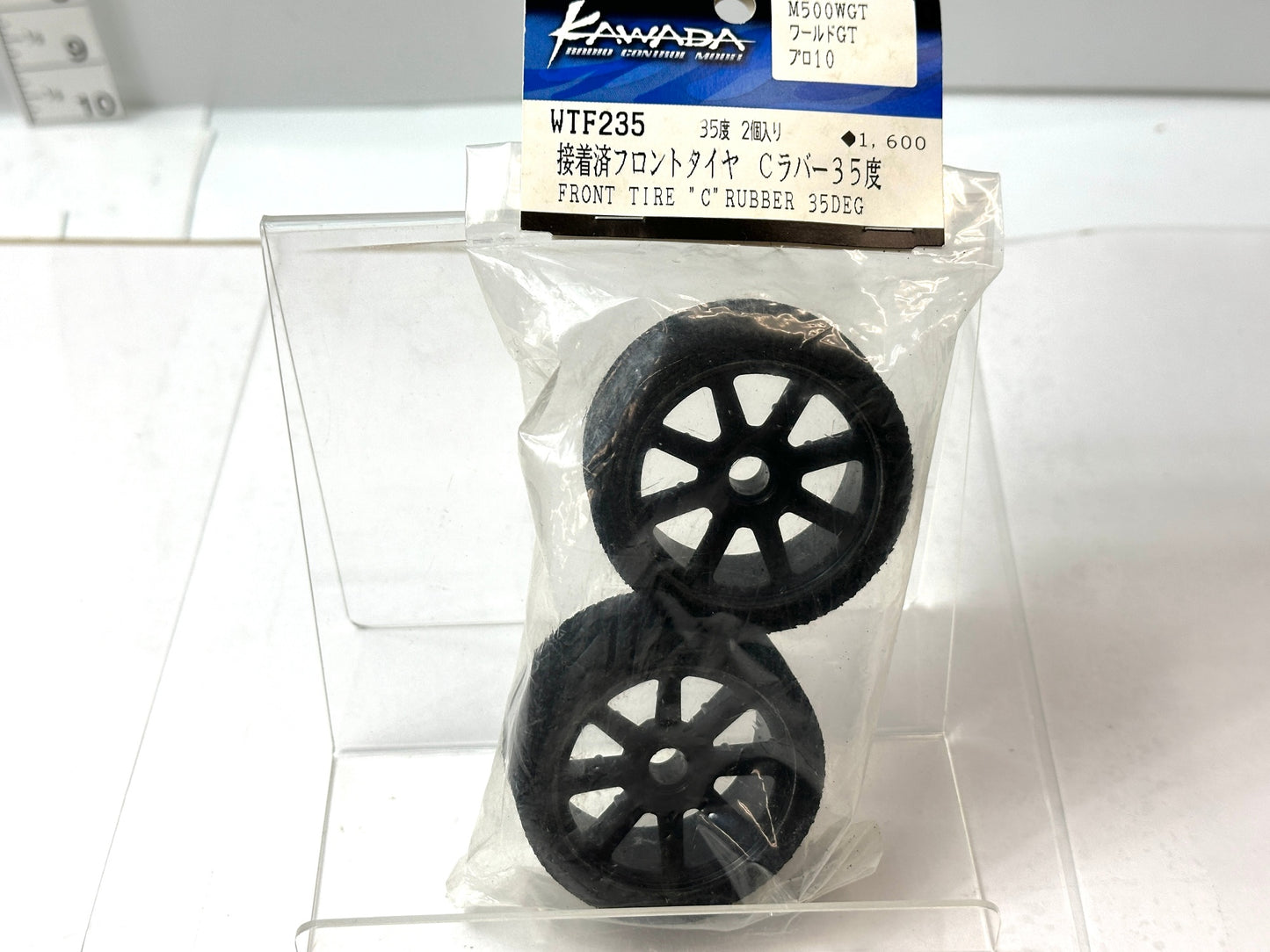 カワダ (KAWADA) 接着済フロントタイヤ Cラバー35度 2個入り WTF23 RC ラジコン 11/27