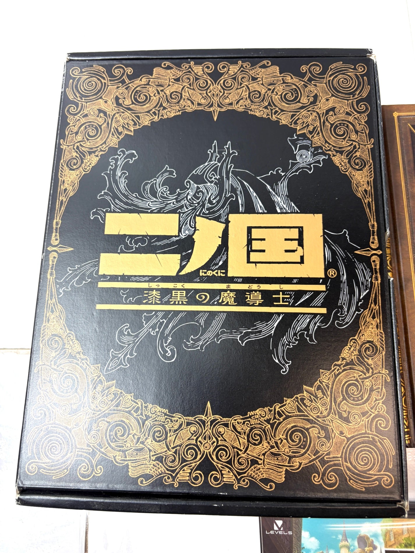 【DS】二ノ国 漆黒の魔導士 魔法指南書マジックマスター同梱版 箱付き レベルファイブ ジブリ