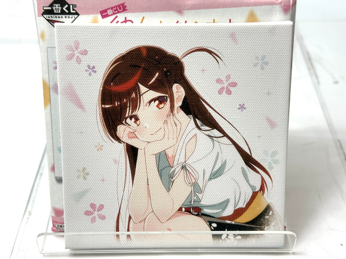 開封済み・未使用品 一番くじ 彼女、お借りします F賞 キャンバスボード 全5種 コンプリートセット 水原千鶴 七海麻美 桜沢墨 更科瑠夏 11/30