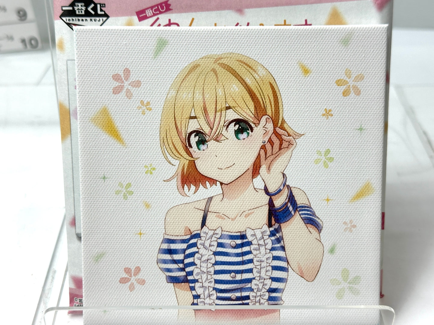 開封済み・未使用品 一番くじ 彼女、お借りします F賞 キャンバスボード 全5種 コンプリートセット 水原千鶴 七海麻美 桜沢墨 更科瑠夏 11/30