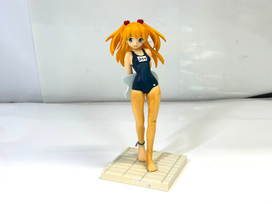 現状品 SEGA 新世紀エヴァンゲリオン エクストラ スクール水着フィギュア feat.ぽよよん・ろっく アスカ・ラングレー  9/3