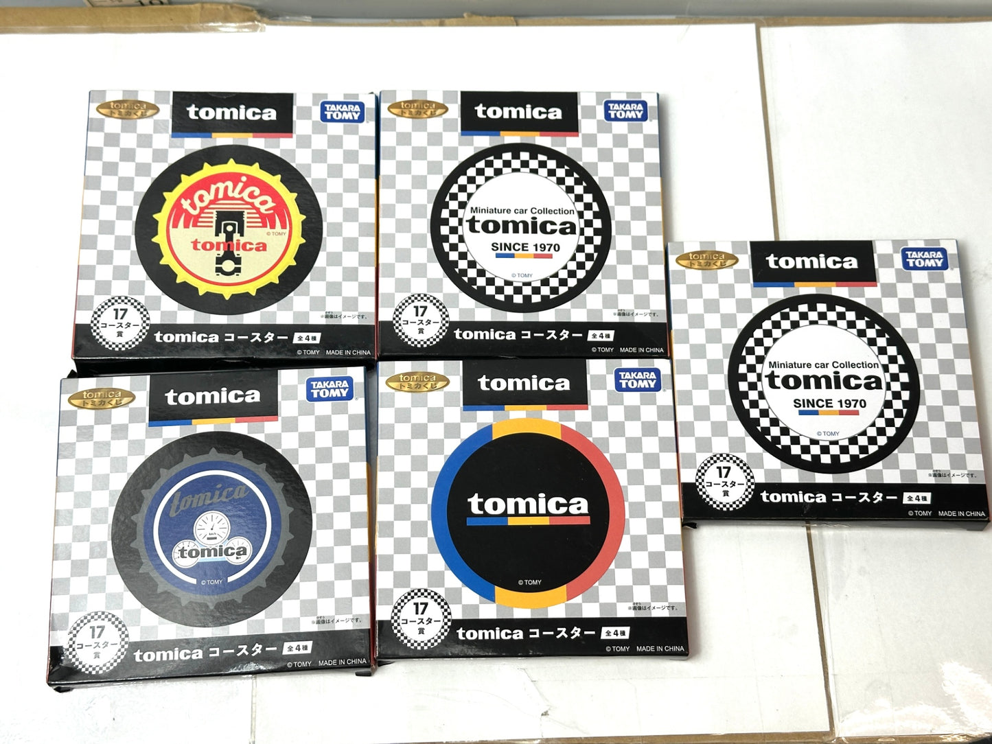トミカくじ タンブラー コースター ハンドタオル メモ帳 まとめセット 12/19