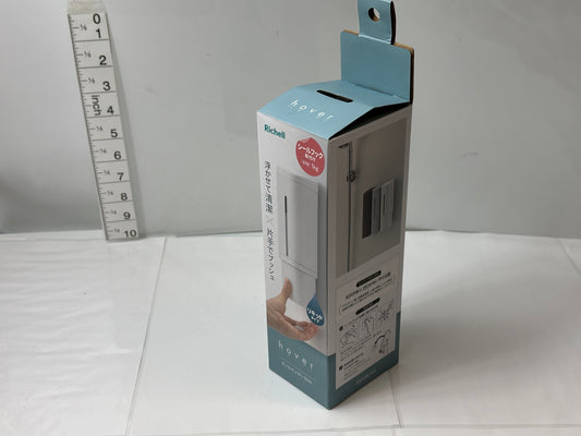 開封済み・未使用品 リッチェル(Richell) はがせるタイプ ホバー シールフックディスペンサー ソープディスペンサー 500 ホワイト 1個 サイズ/6.6×8×22H(cm) 容量/500mL  耐荷重/1kg 9/15