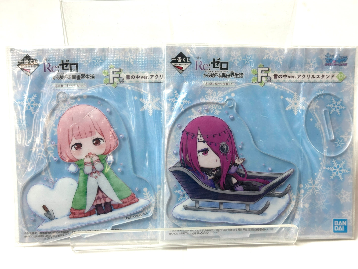 一番くじ Re:ゼロから始める異世界生活 F賞 雪の中ver.アクリルスタンド 全12種コンプリートセット 11/10