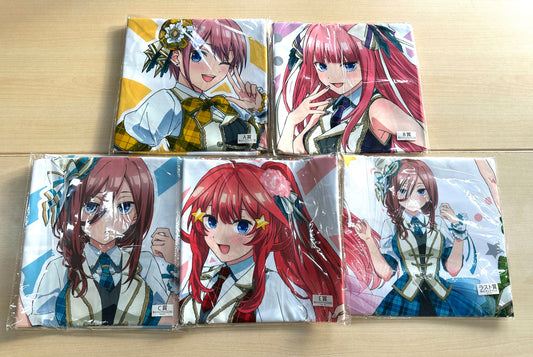 きゃらっとくじ 五等分の花嫁 LIVE 特大マルチクロス 5枚セット A/B/C/E/ラスト賞 中野一花 二乃 三玖 五月 10/1