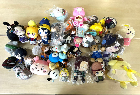 新品・中古 混在 アニメキャラ ぬいぐるみマスコット 40個以上 まとめセット おでかけ子ザメ ウマ娘  ちいかわ ポムポムプリン マイクラ ポケモン 他 5/15