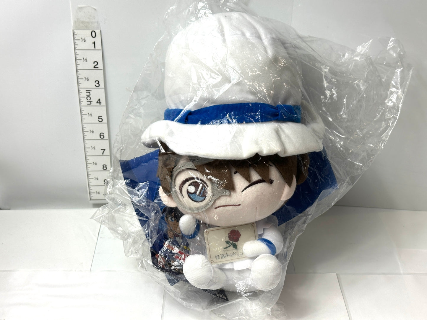 開封済み・未使用品 一番ラボ 名探偵コナン A賞 レンチキュラーぬいぐるみ 怪盗キッド 10/21
