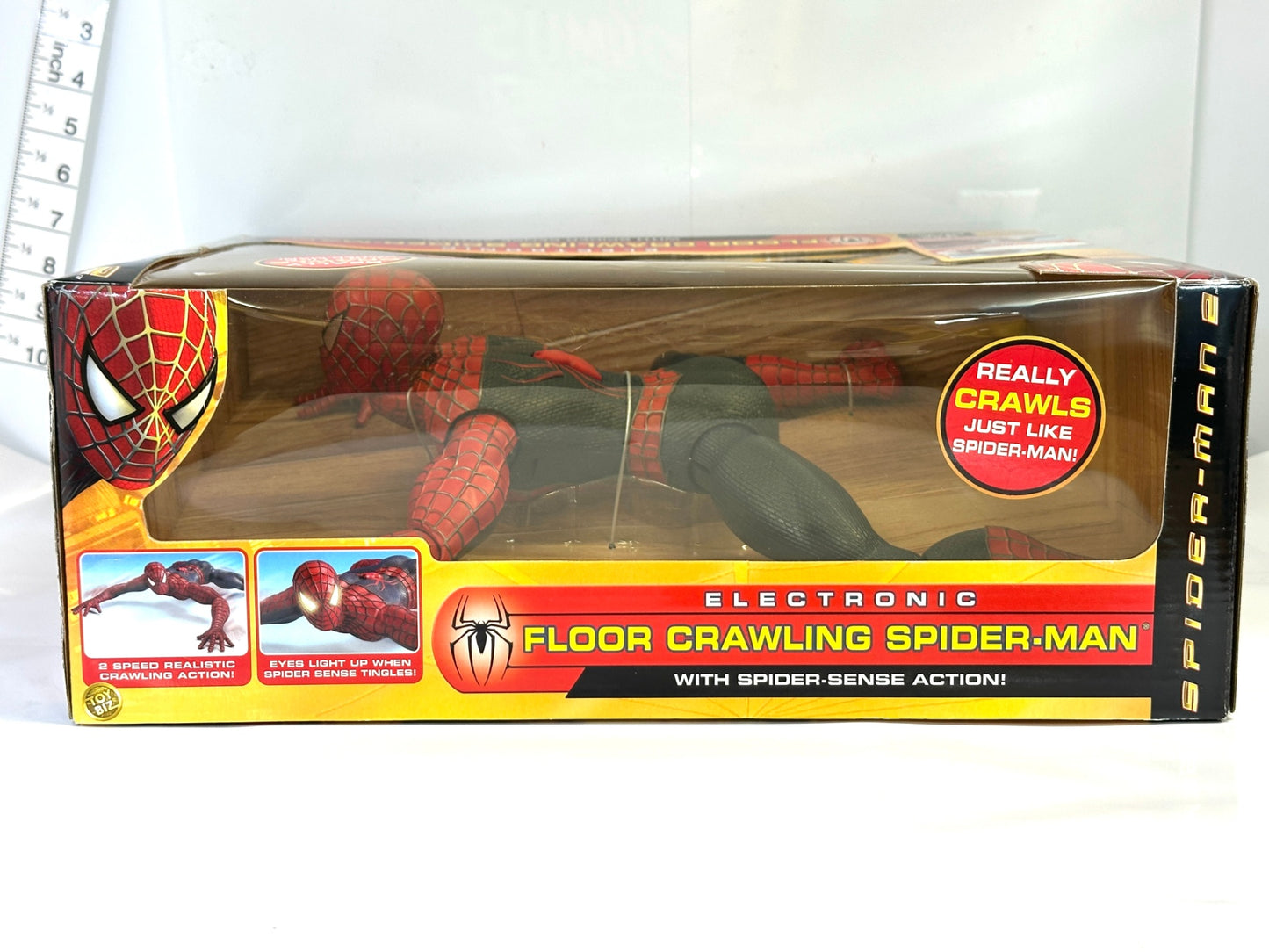 Toy Biz トイビズ エレクトロニック フロアークローリング スパイダーマン 映画スパイダーマン2 Electronic Floor Crawling Spider-Man フィギュア 7/10
