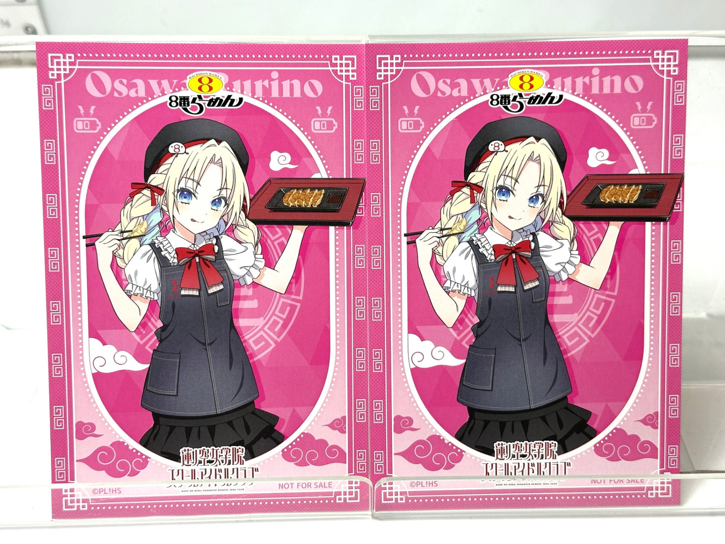 ラブライブ！蓮ノ空女学院 スクールアイドルクラブ 8番らーめん コラボ 大沢瑠璃乃 まとめセット ポストカード レンゲ 12/11