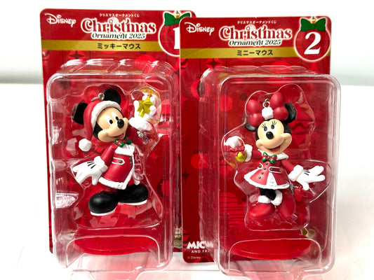 ディズニー クリスマスオーナメント くじ ミッキーマウス＆ミニーマウス セット フィギュア 12/1