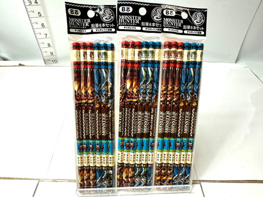 モンスターハンター 鉛筆6×3セット B芯 リオレウス リオレウス亜種 おみくじ モンハン 12/4