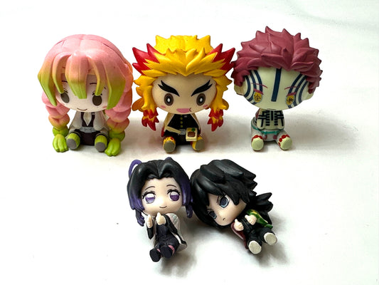 現状品 鬼滅の刃 ちょこのっこフィギュア 甘露寺蜜璃 煉獄杏寿郎 猗窩座 ハグコット 冨岡義勇 胡蝶しのぶ 2/16