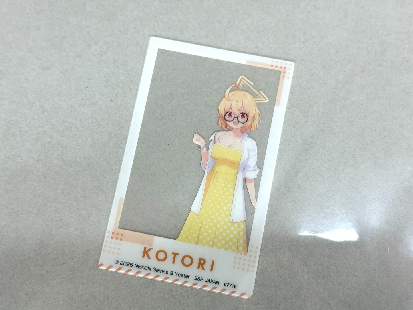一番くじ ブルーアーカイブ Vol.2 K賞 クリアポスター＆クリアカード 2種セット BANDAI 8/29