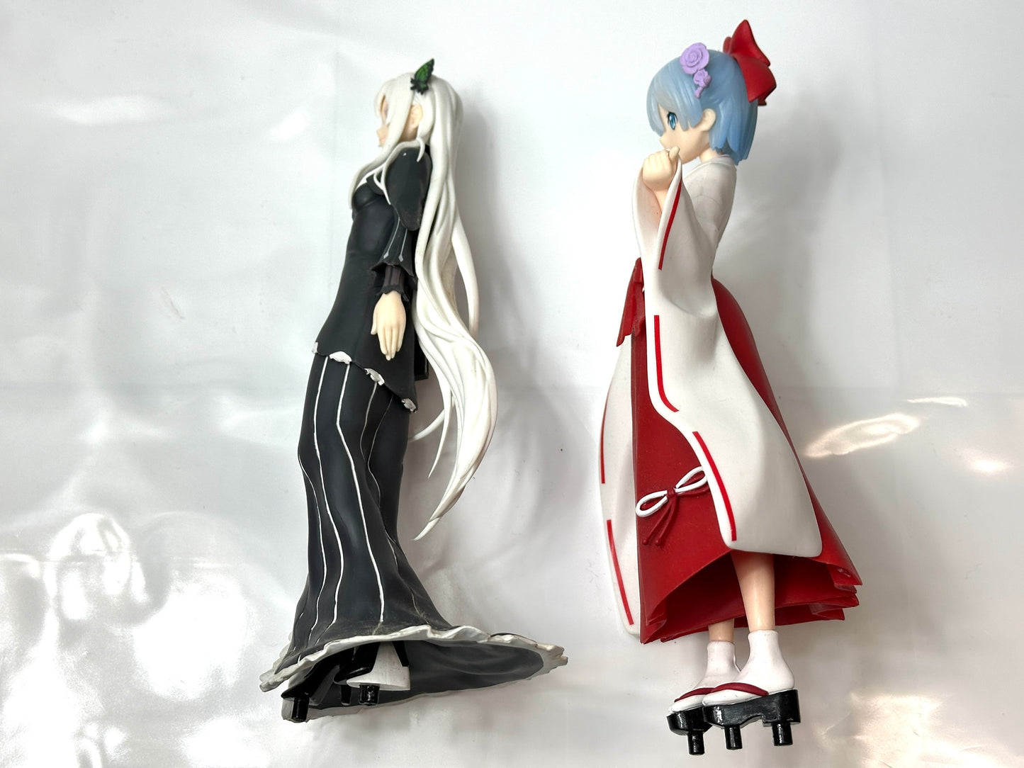 現状品 Re:ゼロから始める異世界生活 スーパープレミアムフィギュア レム 巫女 Style＆エキドナ SPM フィギュア 1/21