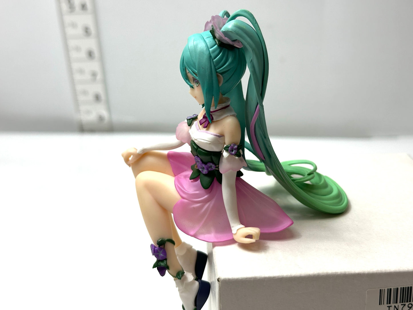 現状品 フリュー 初音ミク ぬーどるストッパーフィギュア Flower Fairy 朝顔 ピンクver. 1/9