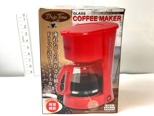 ピーナッツ・クラブ ドリップタイム ガラス コーヒーメーカー（レッド）容量: 約600ml 4/9