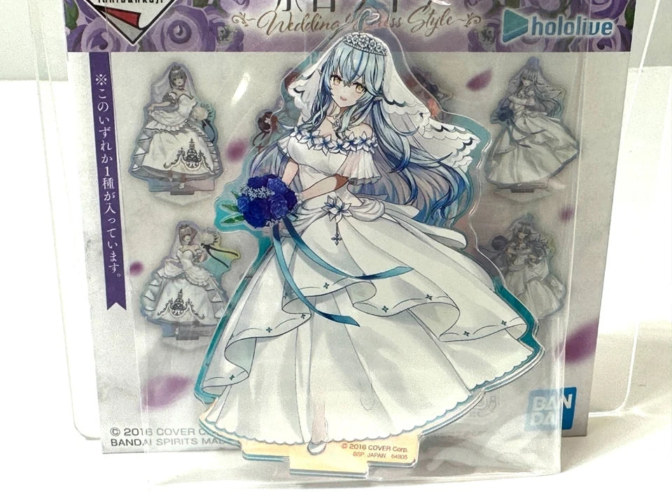 一番くじ ホロライブ Wedding Dress Style オーロラアクリルスタンド 全8種 コンプリートセット 雪花ラミィ 宝鐘マリン 白銀ノエル 常闇トワ 4/3