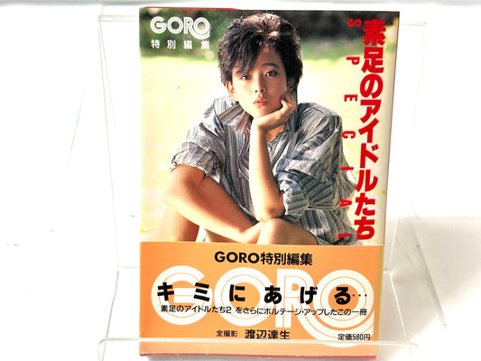 GORO特別編集 素足のアイドルたち アイドル写真集 小学館文庫 昭和60年 渡辺達生 甲斐智枝美 川島なお美 可愛かずみ 斉藤慶子 森尾由美 松田聖子 中森明菜 他 10/23