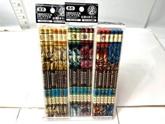 モンスターハンター 鉛筆6×3セット B芯 セルレギオス ジンオウガ リオレウス おみくじ モンハン 12/4