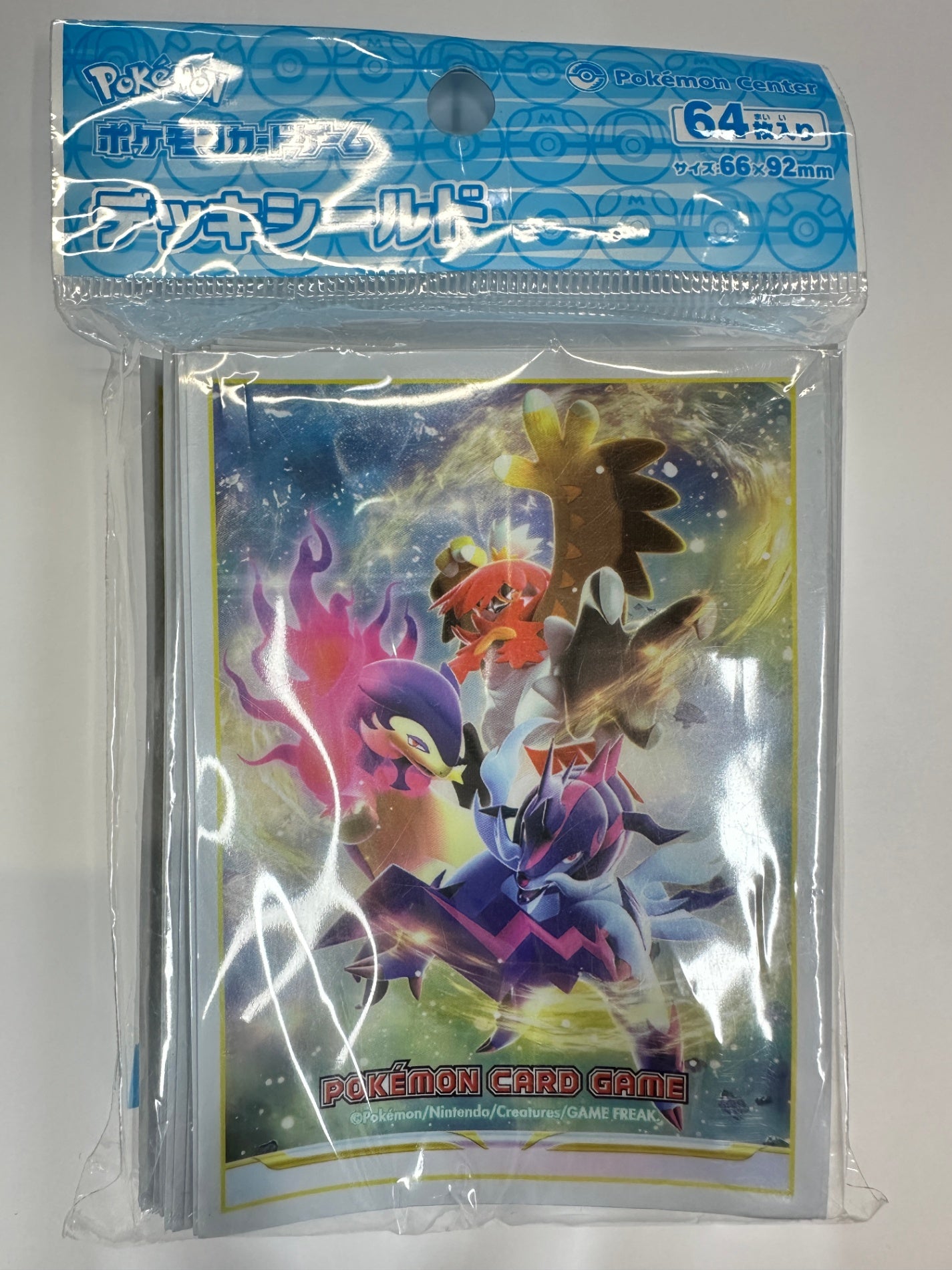 ポケモンセンター オリジナル カードゲーム スリーブ ヒスイジュナイパー ヒスイバクフーン ヒスイダイケンキ 64スリーブ