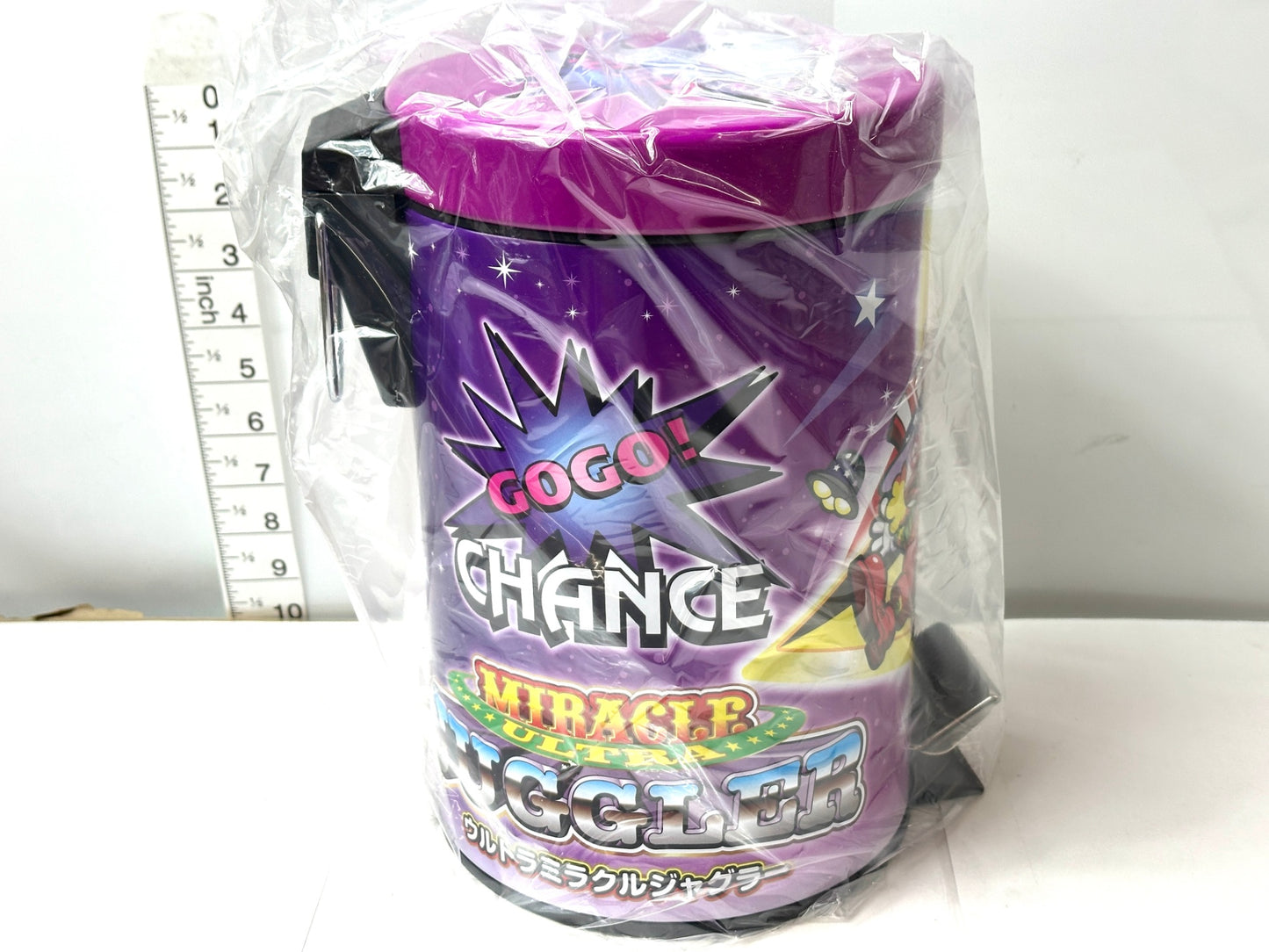 開封済み・未使用品 ジャグラー ダストBOX9 ウルトラミラクルジャグラー ペダル式ゴミ箱 パチスロ 12/18