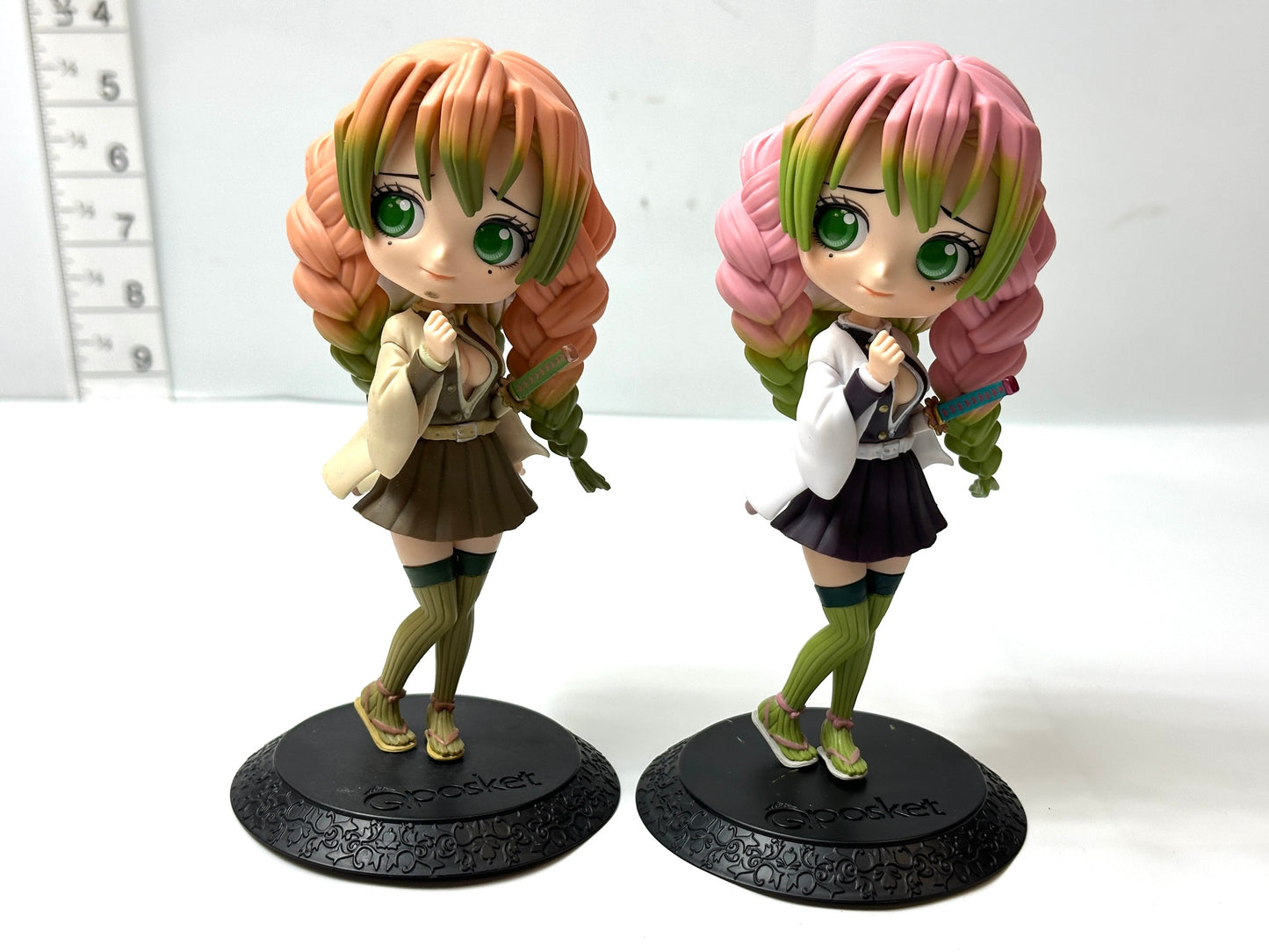 鬼滅の刃 Q posket 甘露寺蜜璃 フィギュア 2体セット セピアカラー バージョンB 1/16