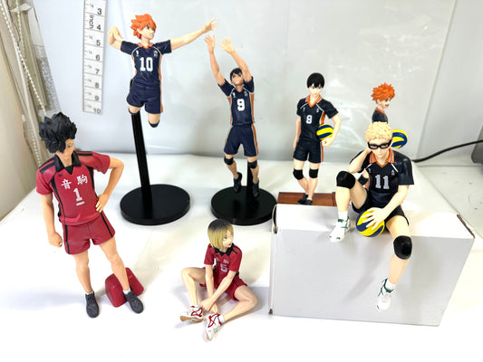 現状品 バンプレスト Furyu ハイキュー!! フィギュア 7個セット 日向翔陽 影山飛雄 黒尾鉄朗 孤爪研磨 月島蛍 ぬーどるストッパー 5/14