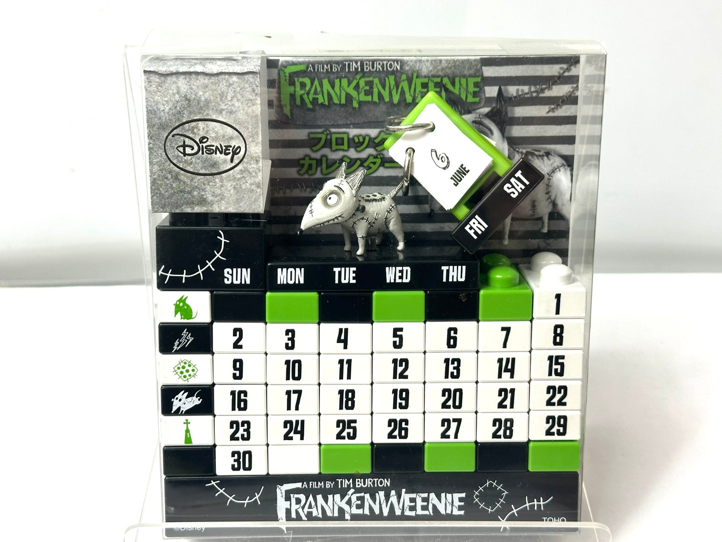 ディズニー FRANKENWEENIE フランケン・ウィニー グッズ まとめセット ブロックカレンダー 3Dクリアファイル 他 ティム・バートン 12/18