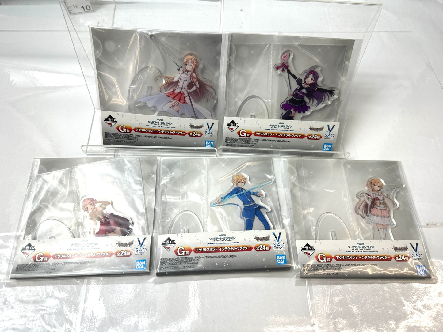 一番くじ ソードアート・オンライン G/F賞 アクリルスタンド 40個セット インテグラル・ファクター17種 メモリー・デフラグ23種 11/10
