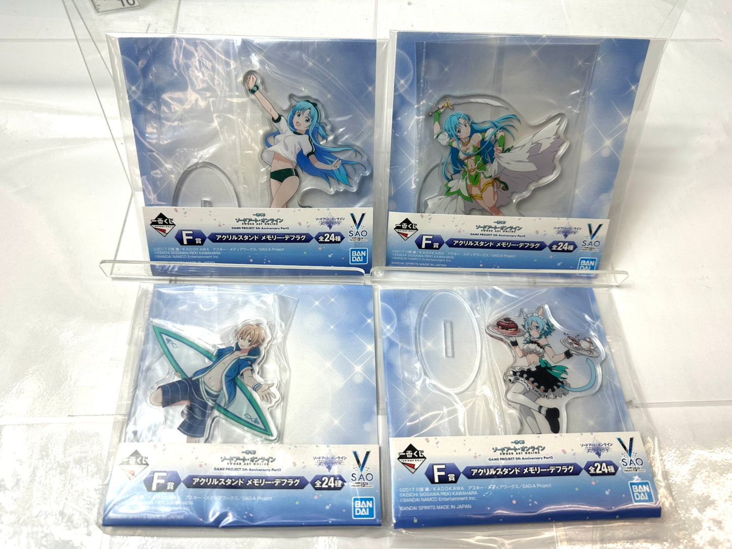 一番くじ ソードアート・オンライン G/F賞 アクリルスタンド 40個セット インテグラル・ファクター17種 メモリー・デフラグ23種 11/10