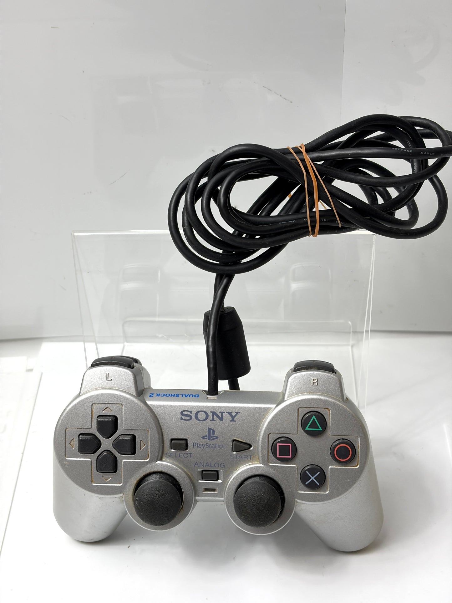 SONY 純正 PS2 コントローラー デュアルショック2 サテン・シルバー DUALSHOCK2 SCPH-10010