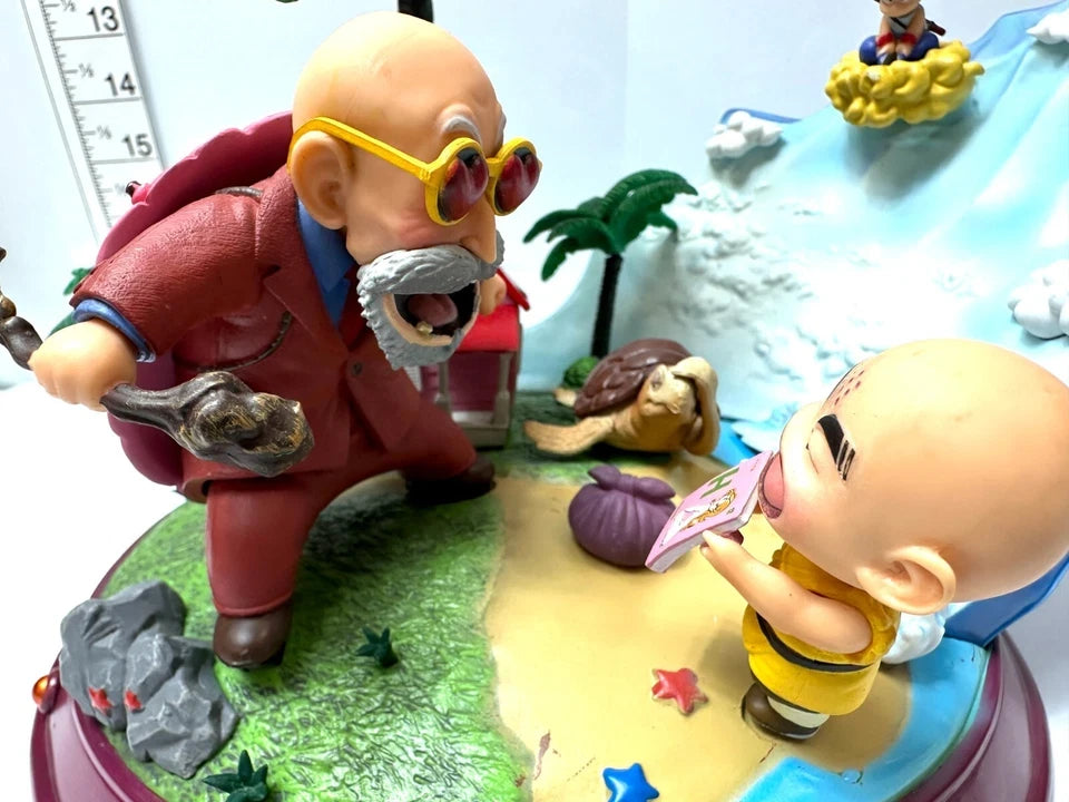 希少 レア 現状品 ドラゴンボール ジオラマフィギュア 海外限定 KAME HOUSE カメハウス 亀仙人 クリリン 悟空 Dragon ball 3/4
