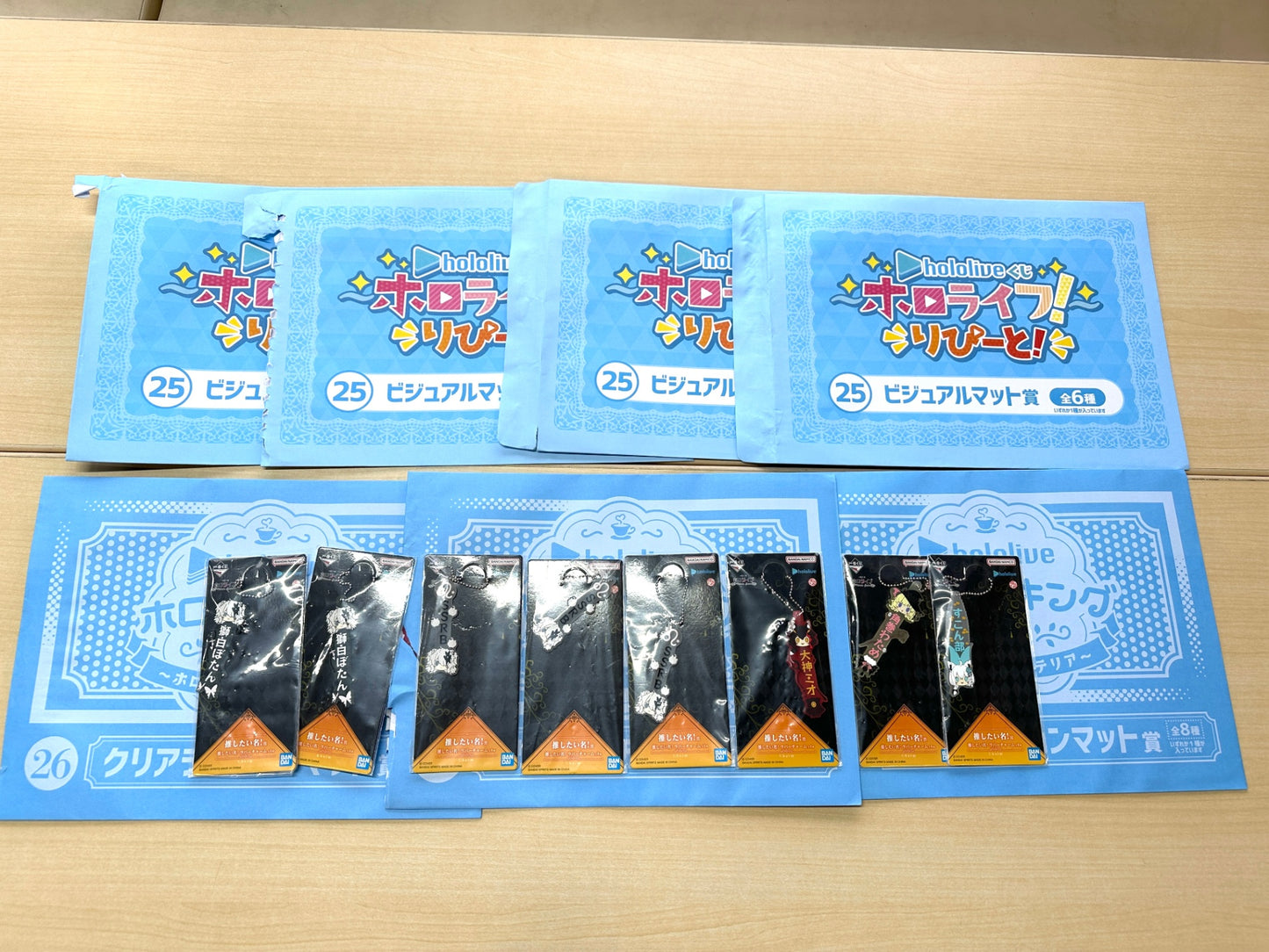一番くじ hololive  ホロライブ ビジュアルマット賞 クリアランチョンマット賞 ラバーチャーム まとめセット