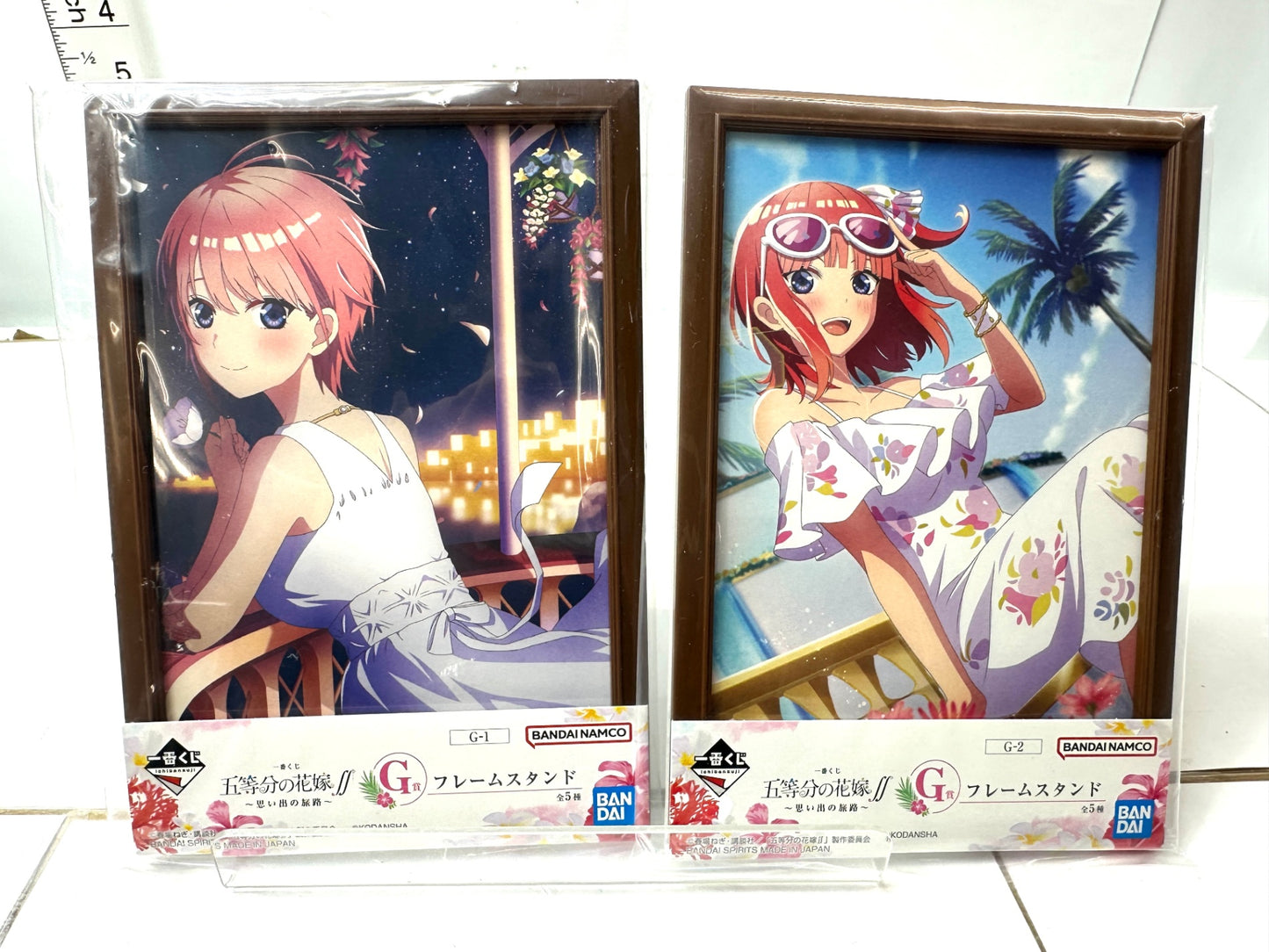一番くじ 五等分の花嫁∬ ～夏の思い出～ G賞 フレームスタンド全5種コンプリートセット中野一花/二乃/三玖/四葉/五月 12/4