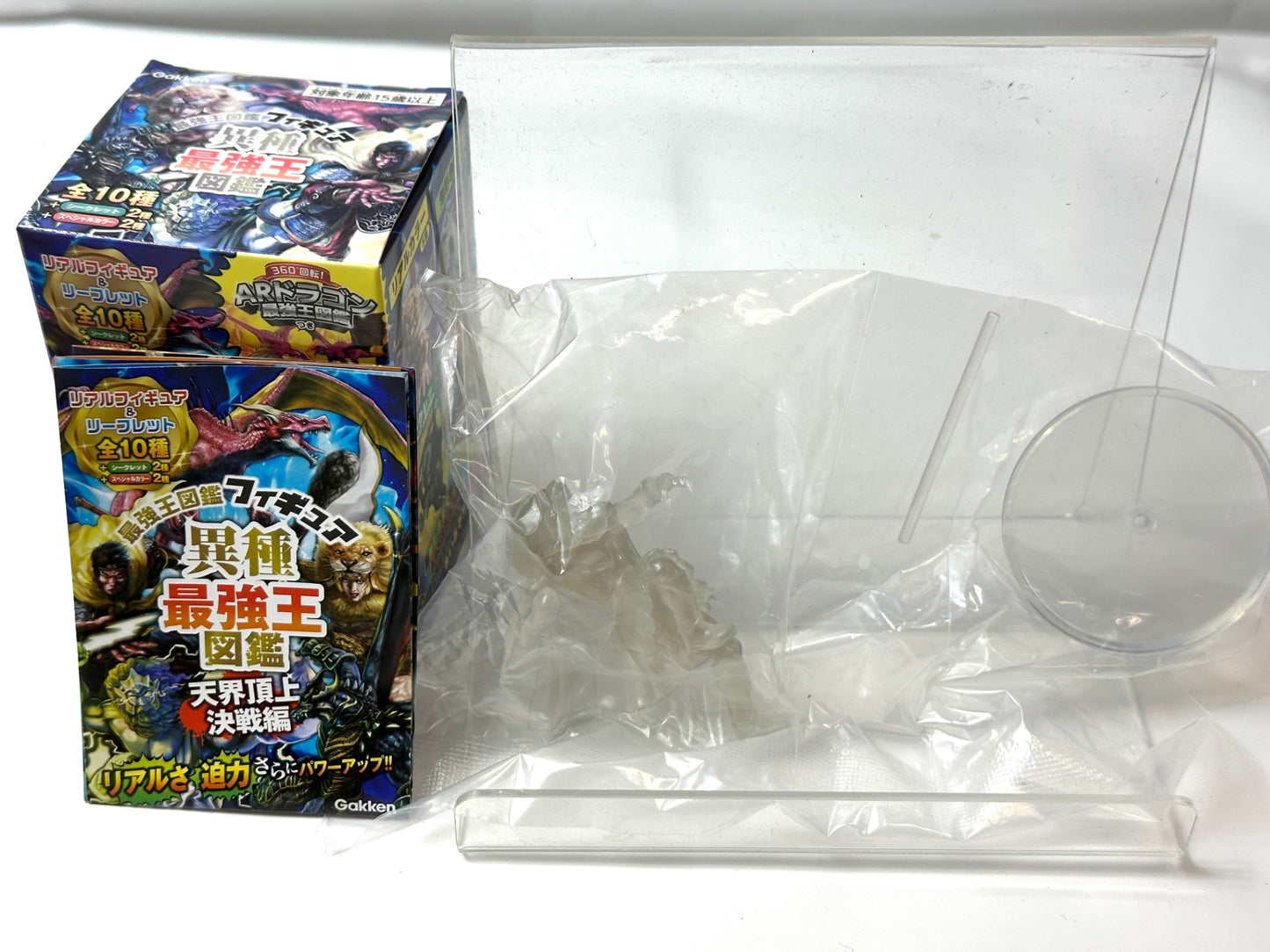 内装未開封品 学研 異種最強王図鑑 フィギュア 天界頂上決戦編 6個セット ゼウス ヘラクレス フェルンゲシュ 孫悟空  2/16