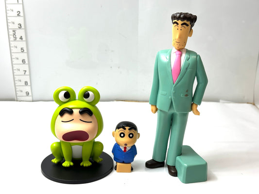 現状品 クレヨンしんちゃん コスプレしんちゃんフィギュアvol.6 カエル＆野原家フィギュア～家族写真～ vol.1 2/11