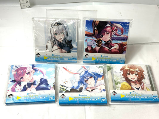 一番くじ ホロライブ キャンバスボード 全5種セット 宝鐘マリン 白銀ノエル 戌神ころね 兎田ぺこら 湊あくあ 11/10
