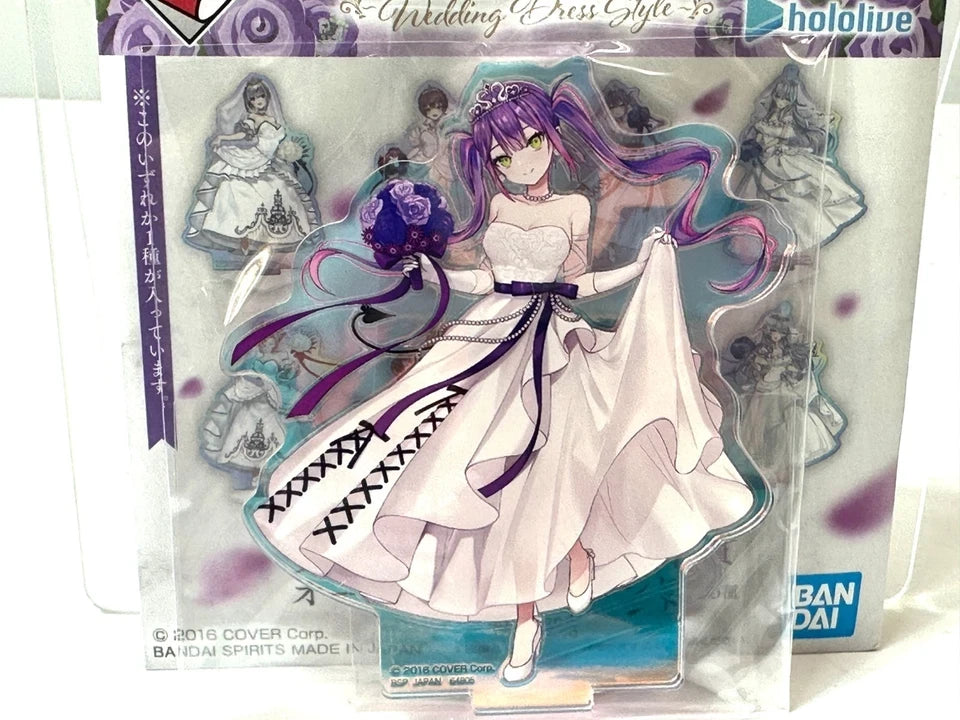 一番くじ ホロライブ Wedding Dress Style オーロラアクリルスタンド 全8種 コンプリートセット 雪花ラミィ 宝鐘マリン 白銀ノエル 常闇トワ 4/3