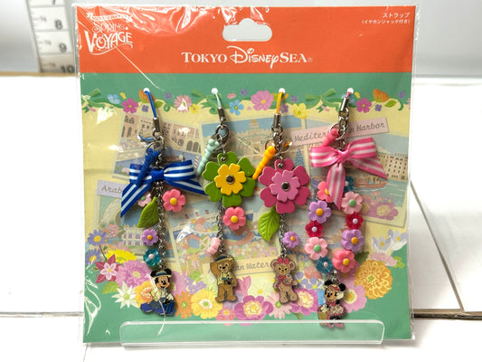 2014 東京ディズニーシー限定 ミッキーとダッフィーのスプリングヴォヤッジ ストラップセット 12/16