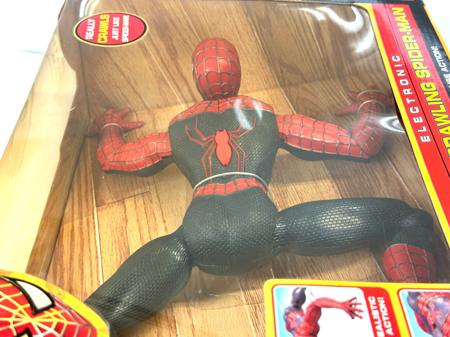 Toy Biz トイビズ エレクトロニック フロアークローリング スパイダーマン 映画スパイダーマン2 Electronic Floor Crawling Spider-Man フィギュア 7/10