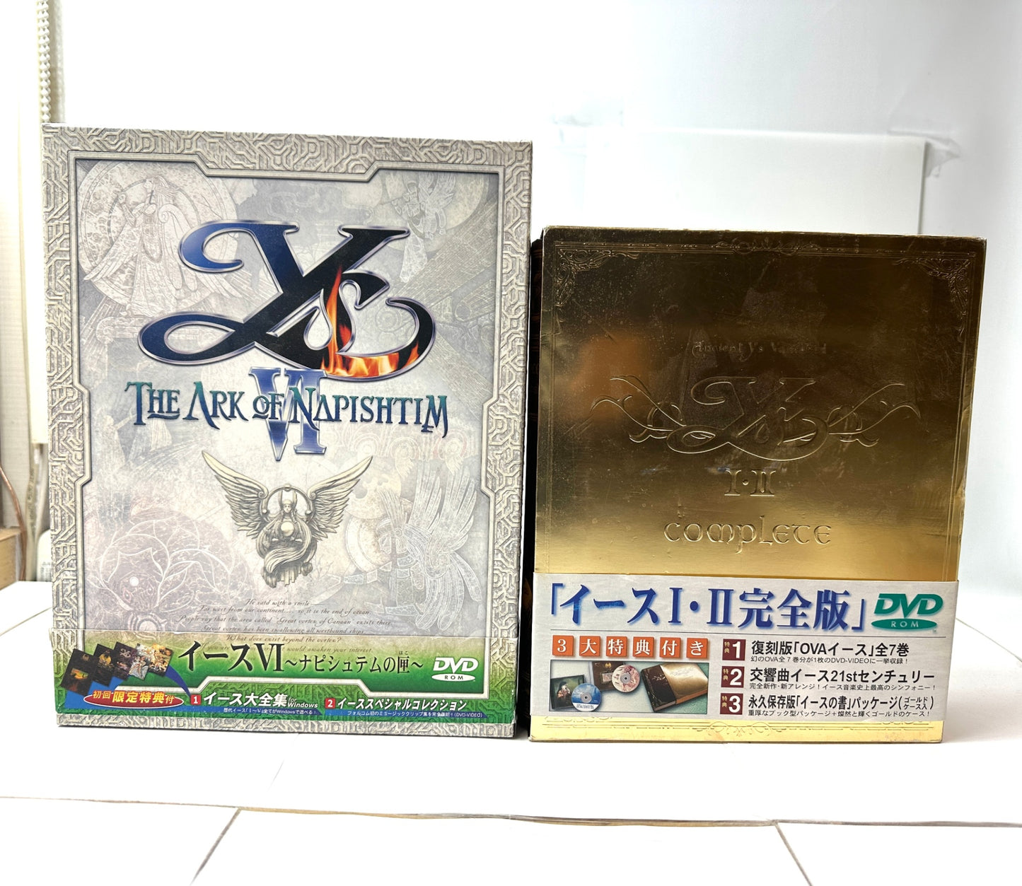 現状品 PCゲームソフト イース1・2完全版 イース6 ナピシュテムの匣 日本ファルコム アクションRPG Windows DVD-ROM 12/4