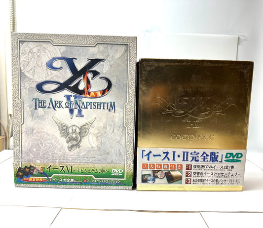 現状品 PCゲームソフト イース1・2完全版 イース6 ナピシュテムの匣 日本ファルコム アクションRPG Windows DVD-ROM 12/4
