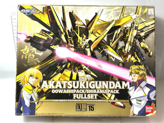 未組立品 バンダイ 1/100 ORB-01 アカツキガンダム オオワシパック/シラヌイパック 機動戦士ガンダムSEED DESTINY 10/31