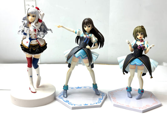 現状品 アイドルマスター シンデレラガールズ フィギュア 3個セット 四条貴音 渋谷凛 三村かな子 一番くじプレミアム 2/11