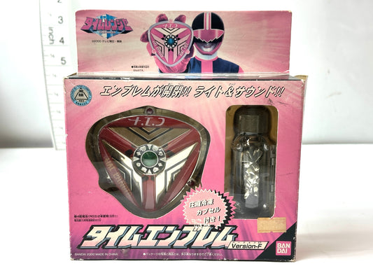 簡易動作確認済み 未来戦隊タイムレンジャー DXタイムエンブレム Version-F バンダイ BANDAI 4/3