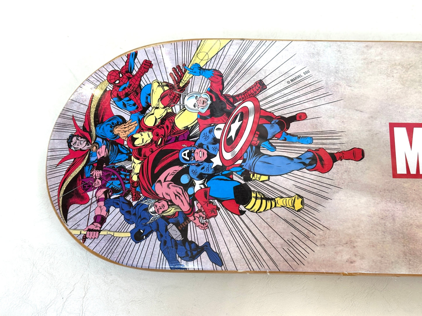 未使用 Happyくじ MARVEL MAZZEL ラスト賞 スケートボードデッキ 約W200mm×H800mm 12/13