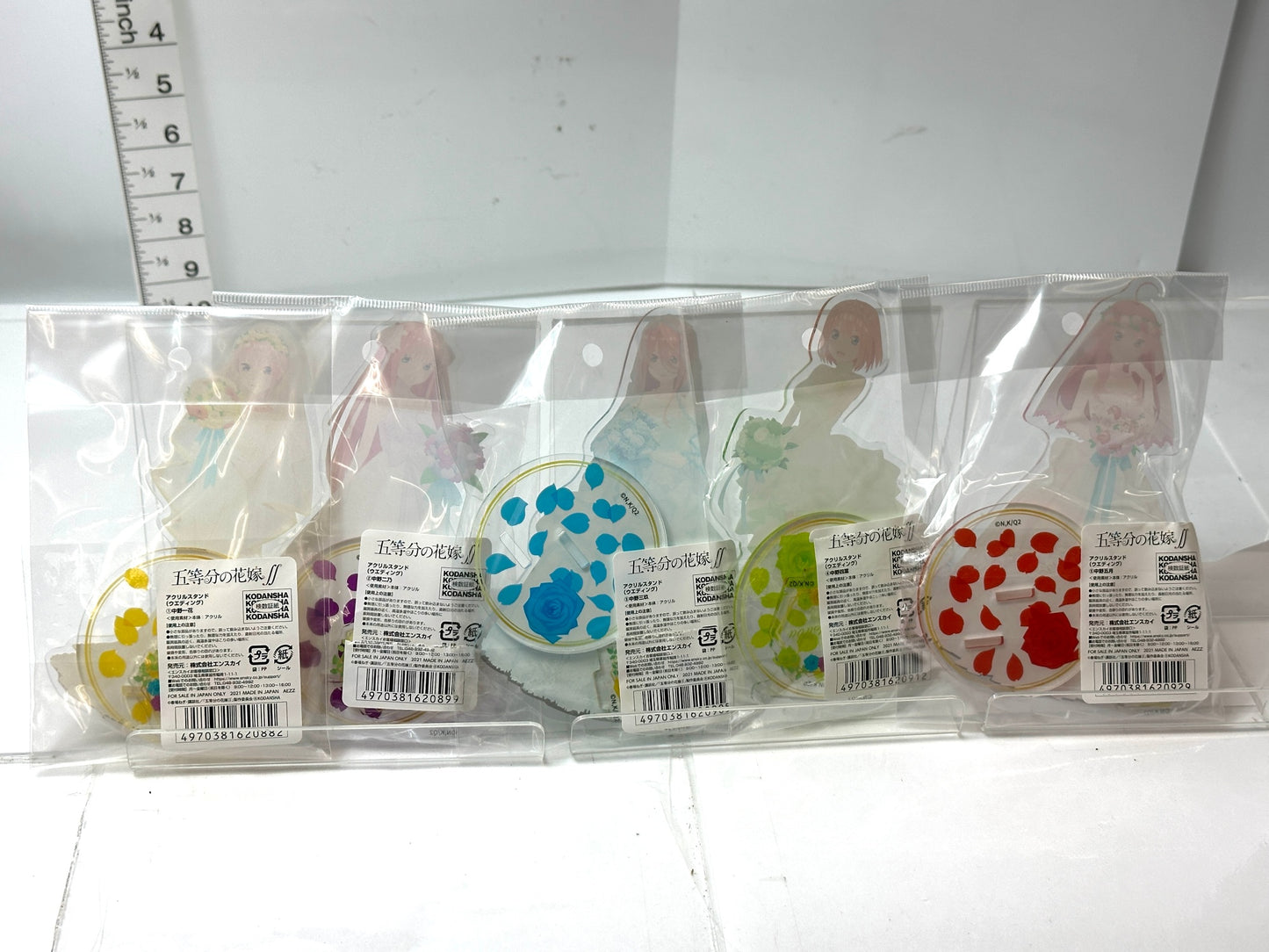 五等分の花嫁 アクリルスタンド  ウェディング アクスタ 全5種セット 中野 一花 二乃 三玖 四葉 五月 11/21
