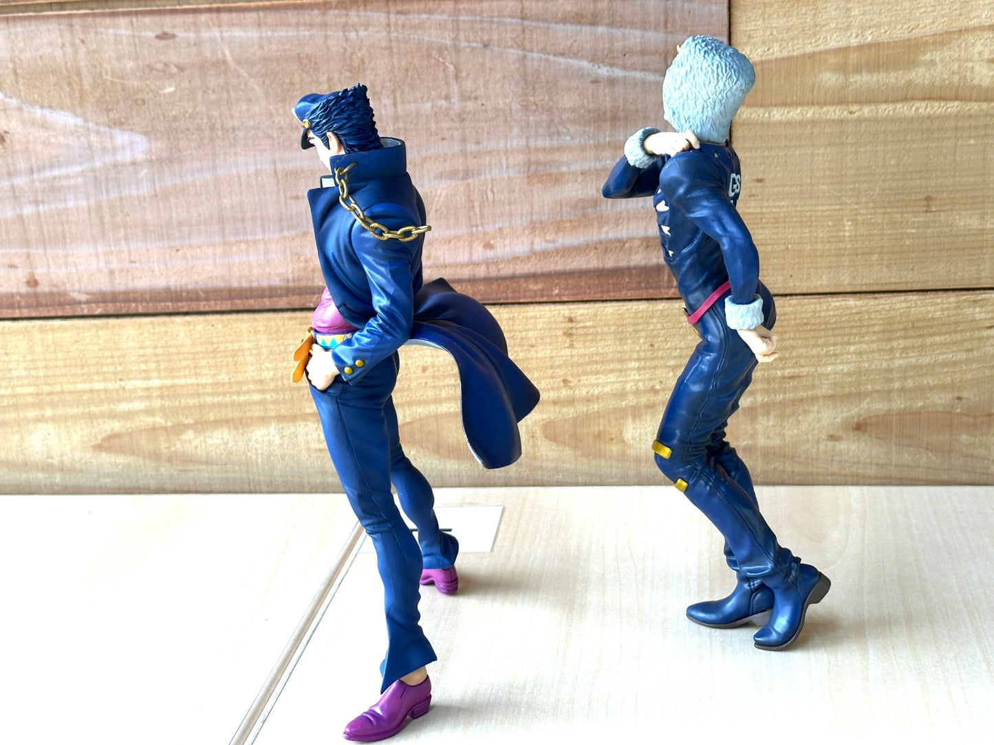 現状品 ジョジョの奇妙な冒険 フィギュア 2体セット MASTER STARS PIECE 空条承太郎 ウェザー・リポート 全高約26cm 1/16